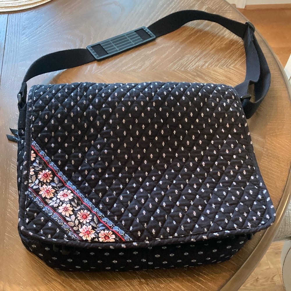 Vera Bradley quilted Navy Crossbody Bag